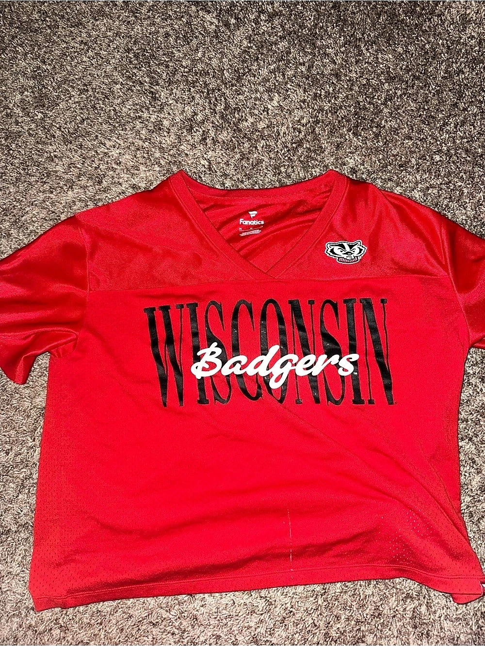 Fanatics Badgers Red Jersey